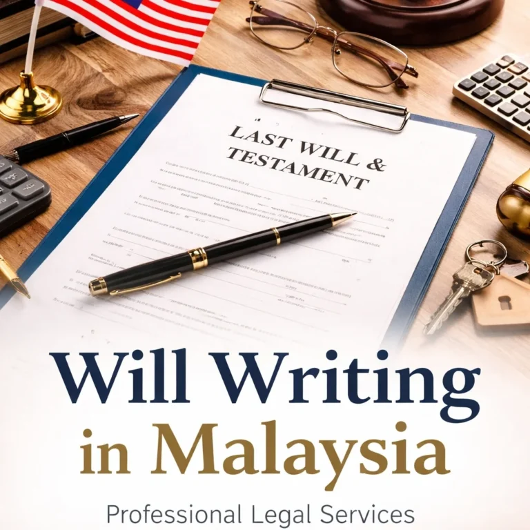 Will writing services in Malaysia by a lawyer