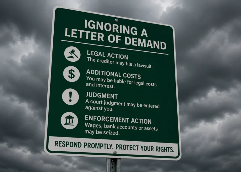 Consequences of Ignoring a Letter of Demand (LOD) in Malaysia