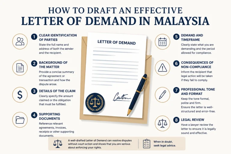 How to Draft an Effective Letter of Demand (LOD) in Malaysia